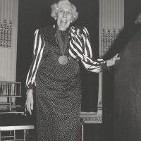 photo of Eudora Welty at the National Book Awards in 1992